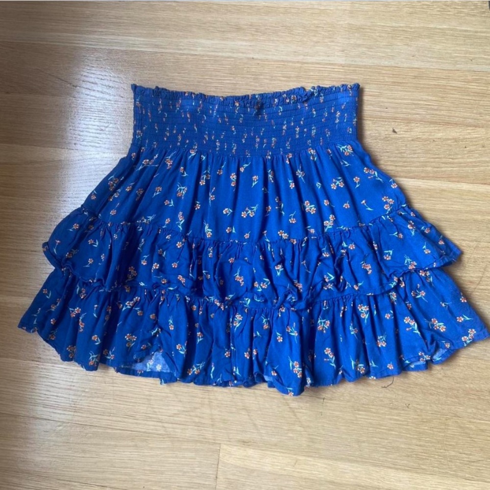 American Eagle Outfitters Blue Bubble Mini Skirt
